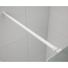ESCA WHITE MATT jednodílná sprchová zástěna do prostoru, sklo Flute, 1100 mm
